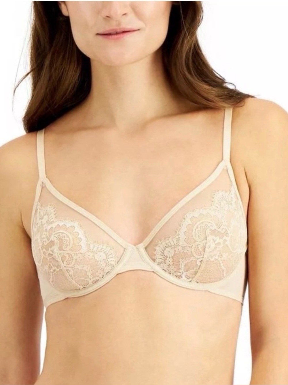 Inc International Concept Almond Latte Underwire Lace Bra Size XXLarge